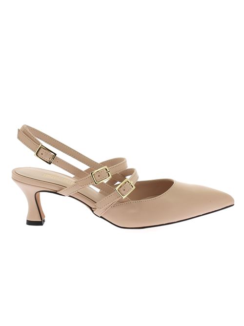 decolleté da donna con tacco in pelle beige BRERA Artigiani di Milano | 45045X